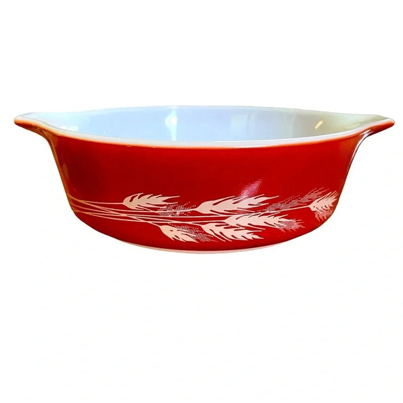 PYREX Other - Pyrex 471-B Vintage Pyrex Autumn Harvest Wheat Pattern Dish 1 Pt. Make an Offer